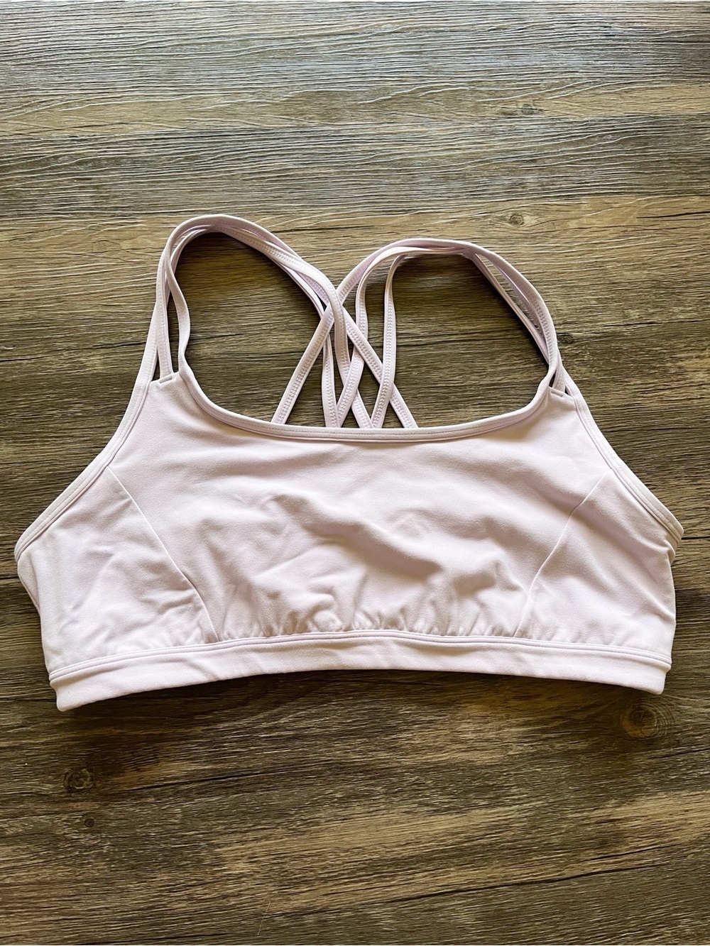 Athleta Purple Lilac Strappy Sports Bra